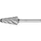 Pferd Carbide Bur - 14Deg Taper, ALU Cut - 5/8 x 1-5/16 x 1/4 Shank - SL-6 25185 - alternate 1